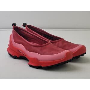 ECCO Biom C-Trail Ballerina Shoe Chili Red Leather Women's Sz 9 1/2